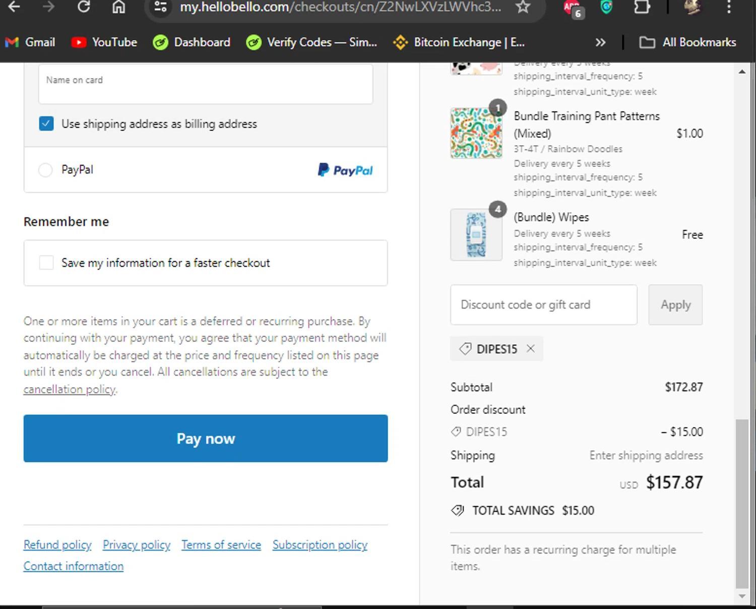How to apply Hello Bello coupon code